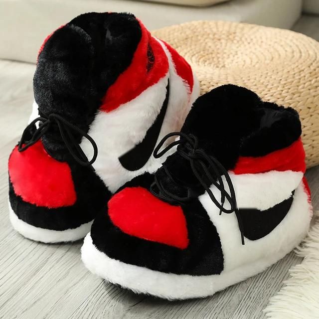 Winter Warm Women Men Indoor Slippers Luxury Design Fluffy Shoes